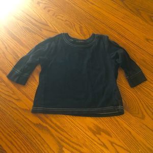 The Children’s Place navy blue w/ white border long sleeve shirt 18 mo